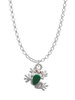 Mini Green Tree Frog Charm Necklace