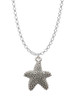 Antiqued Starfish Charm Necklace