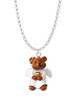 Resin Angel Bear Charm Necklace