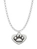 Paw in Heart Charm Necklace