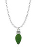 Christmas Lights - Green Resin Charm Necklace