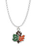 Large Enamel Fall Leaf Charm Necklace