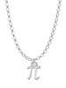Small Pi Charm Necklace