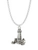 Antiqued Lighthouse Charm Necklace
