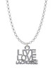 Live Love Lacrosse Charm Necklace