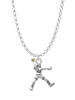 Medium Softball Pitcher Charm Necklace