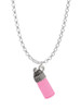 3-D Pink Baby Bottle Charm Necklace