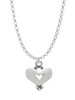 Large Heart with Cutout Charm Necklace