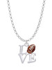 Love with Football Charm Necklace