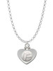 Volleyball in Heart Charm Necklace
