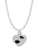 Music Note in Heart Charm Necklace