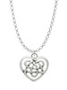 Celtic Knot Heart Charm Necklace
