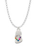 Multicolored Flip Flop Charm Necklace