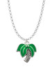Large Palm Tree Charm Necklace