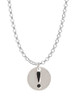 Disc 1/2'' - Symbol - Exclamation Point - ! - Charm Necklace