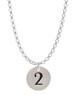 Disc 1/2'' Number - 2 - Charm Necklace