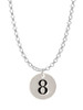 Disc 1/2'' Number - 8 - Charm Necklace