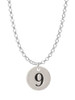 Disc 1/2'' Number - 9 - Charm Necklace