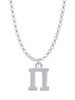 Large Greek Letter - Pi - Charm Necklace