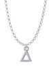 Small Greek Letter - Delta - Charm Necklace
