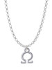 Small Greek Letter - Omega - Charm Necklace