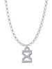 Small Greek Letter - Xi - Charm Necklace