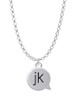 Text Chat - jk - Just Kidding - Charm Necklace
