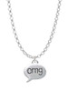 Text Chat - omg - Oh My God - Charm Necklace