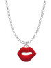 Red Lips Charm Necklace