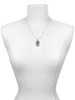 Hamsa Hand with Blue Crystal Charm Necklace