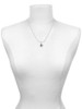Capital Letter - T - Pebble Disc - Charm Necklace