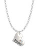 Hope Heart with AB Crystal Charm Necklace