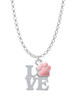 Love with Pink Paw Charm Necklace