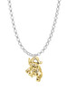 Gold Tone Mini 3-D Elephant Charm Necklace