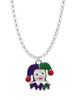 Mardi Gras Jester Charm Necklace