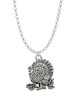 Antiqued Turkey Charm Necklace