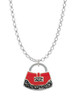 Red Purse Charm Necklace