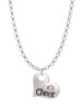 Cheer Heart with AB Crystal Charm Necklace