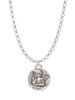 Small Raphael Angel on Disc Charm Necklace