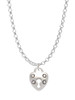 Small Heart Lock with Keyhole Charm Necklace