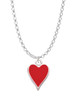 Card Suit - Red Heart Charm Necklace