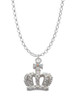 Crown with AB Crystal Charm Necklace