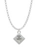 2-D ''Baby on Board'' Sign with Foot Print Charm Necklace