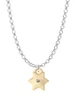 Gold Tone Hexagram Star Charm Necklace