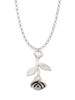 Stemmed Rose Charm Necklace