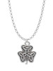 Shamrock with Celtic Knot Charm Necklace