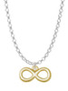 Medium Gold Tone Infinity Sign Charm Necklace