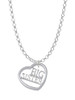 Big Sister in Open Heart - 5/8'' Charm Necklace