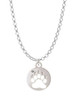 Bear Paw Silhouette Charm Necklace