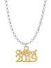 Gold Tone Class of 2019 Charm Necklace